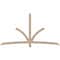Ekena Millwork Davenport Smooth Timber Gable Bracket, Douglas Fir, 96"W x 52"H x 3 1/2"D x 3 1/2"F, 13/12 Pitch GBW096X52X0404DAV00SDF - alternate 1